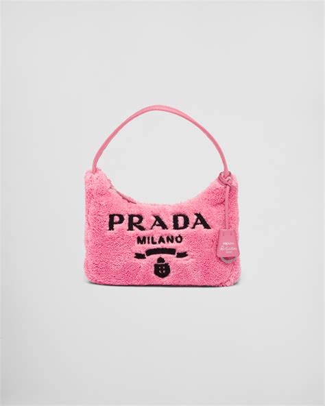 light pink prada bag|pink fluffy prada bag.